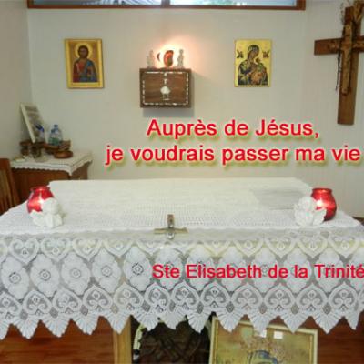 Ellisabeth-de-la-Trinite-2  auprès de Jésus Hostie