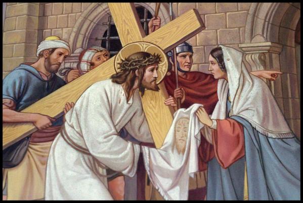 Jesus porte sa croix