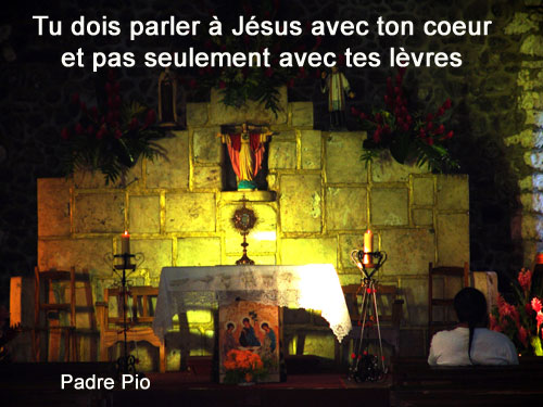 Padre-Pio-tu dois parler à Jésus avec ton coeur